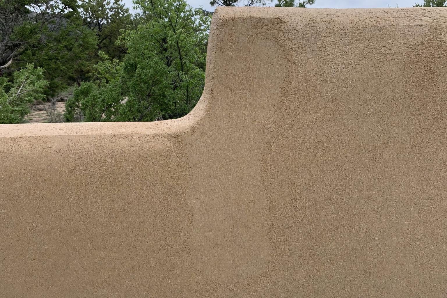 Representative stucco hole and impact repair photo